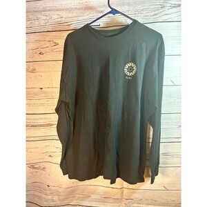 Vans Graphic Long Sleeve T-Shirt Classic Fit Crew Neck Black Men's Large